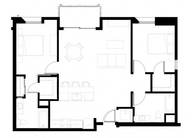 2x2 A1 100-413 floor plan
